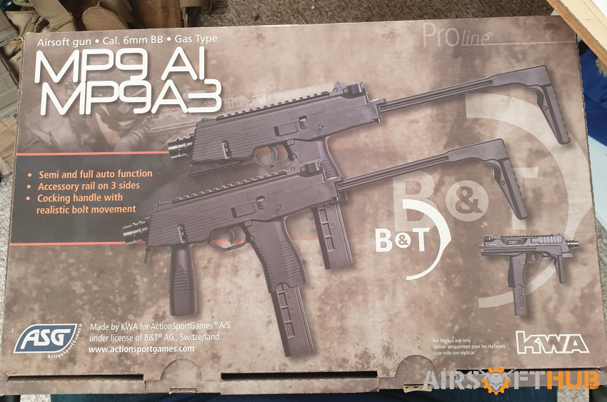 Mp9 GBB plus 4 mags - Used airsoft equipment
