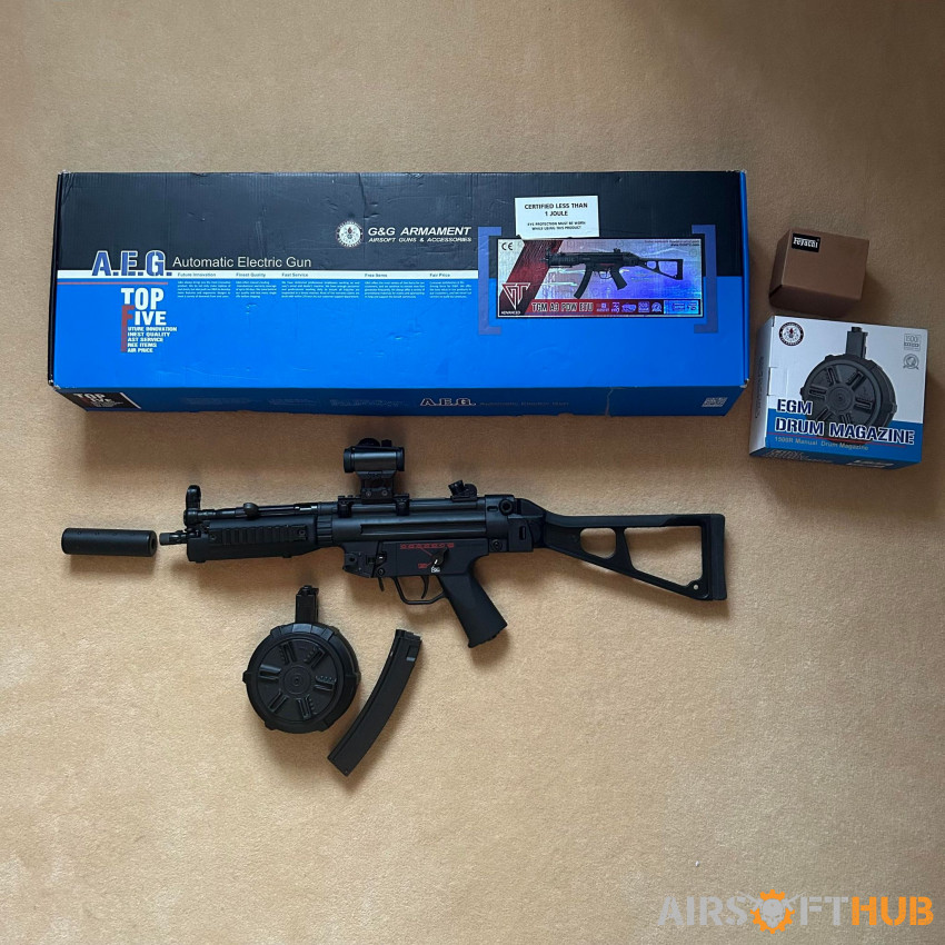 UPGRADED G&G MP5 A3 - Negative - Used airsoft equipment