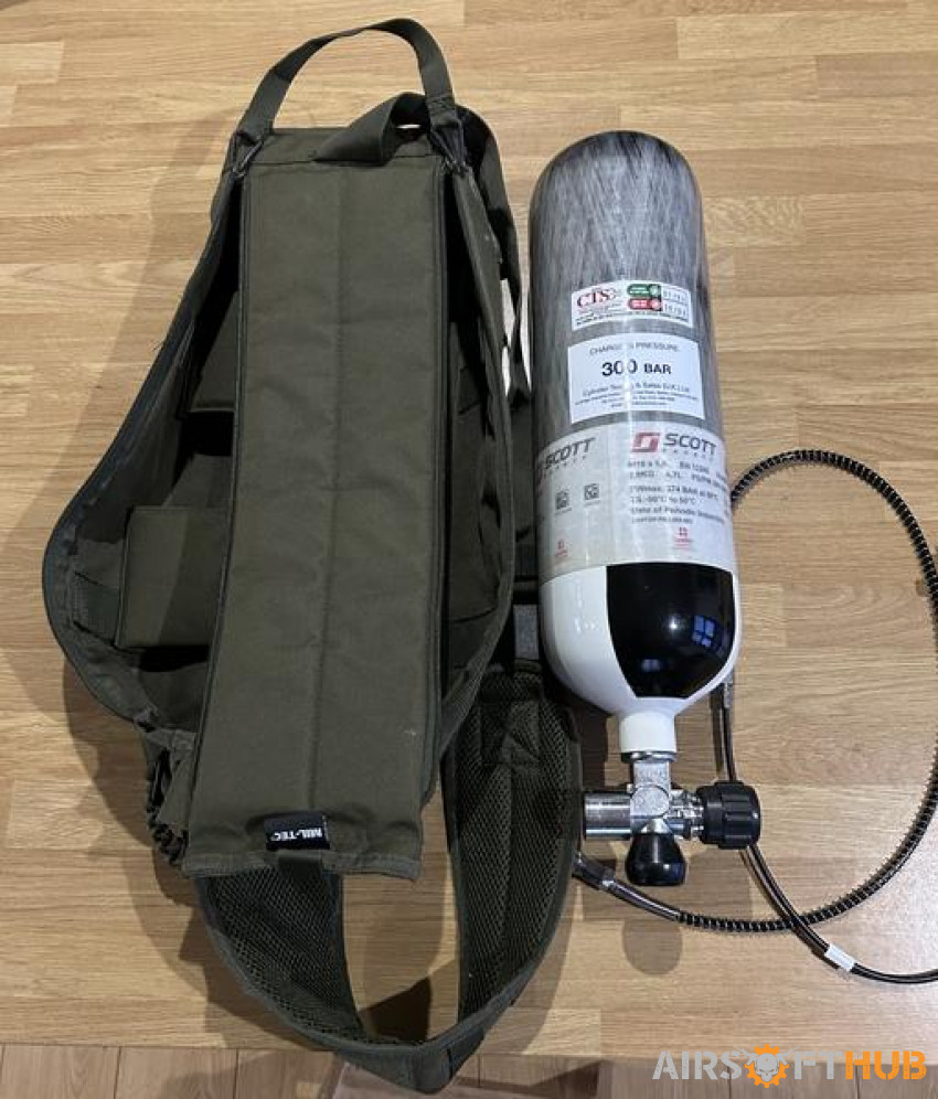 Scott 4.7 litre HPA scuba tank - Used airsoft equipment