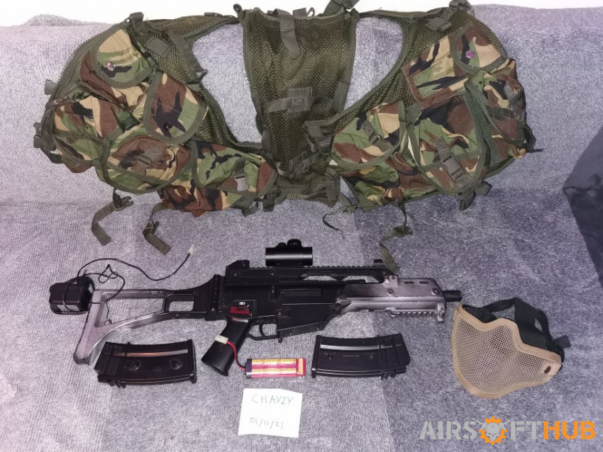 G36c with accessories - Used airsoft equipment