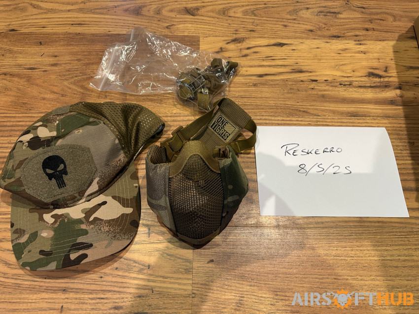 MTP Cap and Mask - Used airsoft equipment