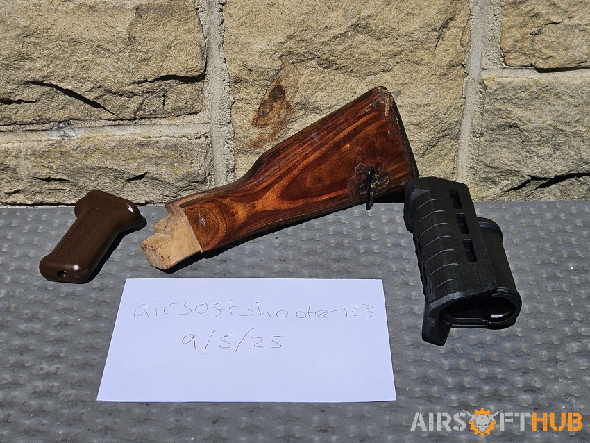 Izhevsk AKM wood stock - Used airsoft equipment