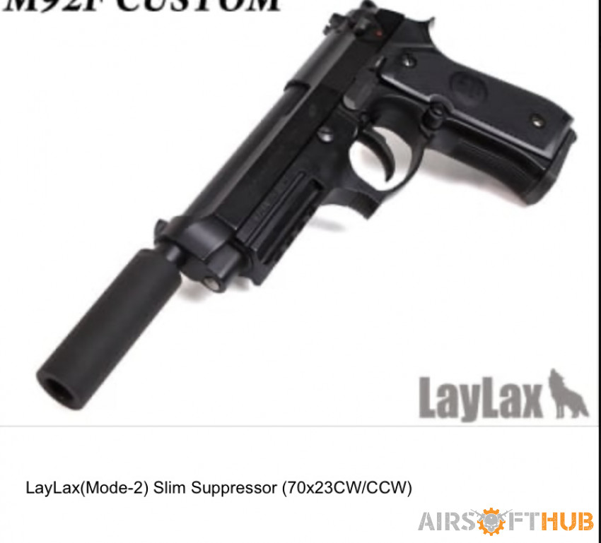 Laylax pistol moderator (SOLD) - Used airsoft equipment