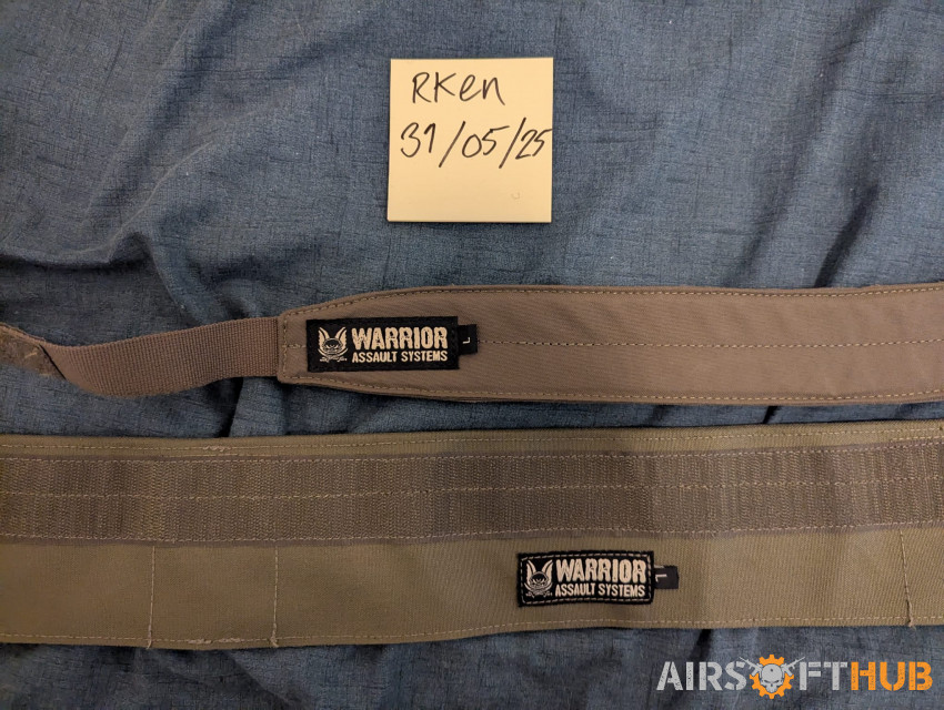 WAS Laser cut belt, Large (RG) - Used airsoft equipment