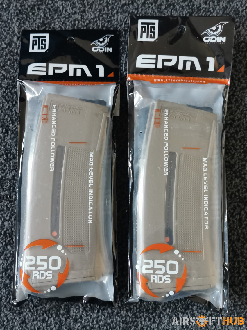 PTS EPM  250rnd magazines - Used airsoft equipment