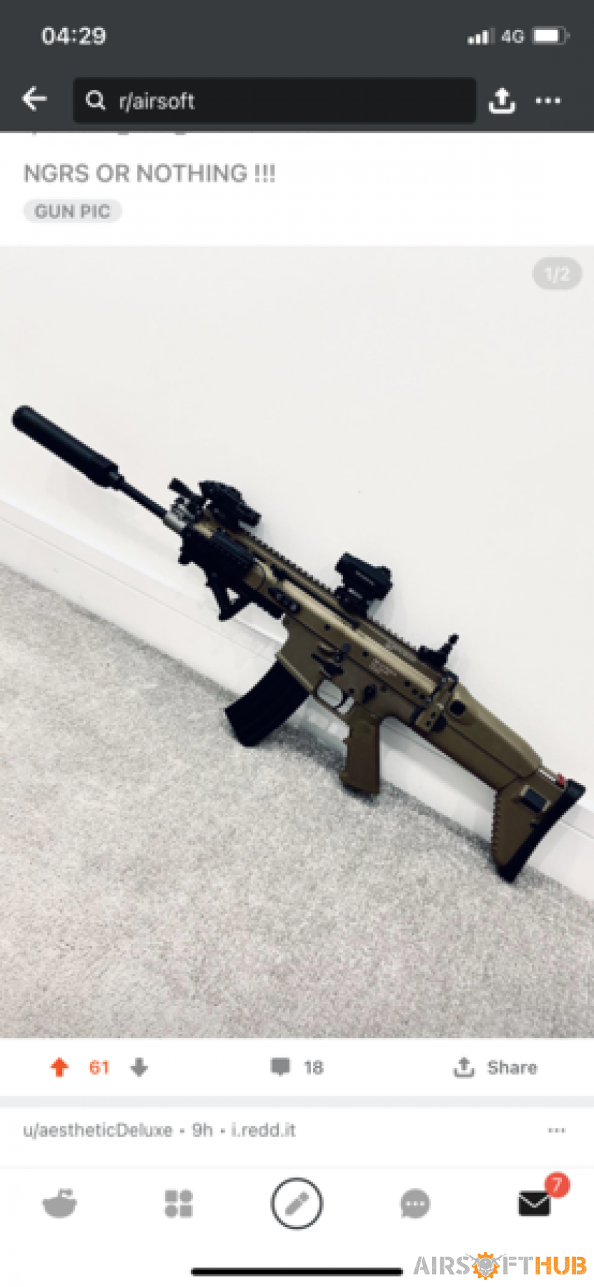 Upgraded Tokyo Marui scar L - Used airsoft equipment