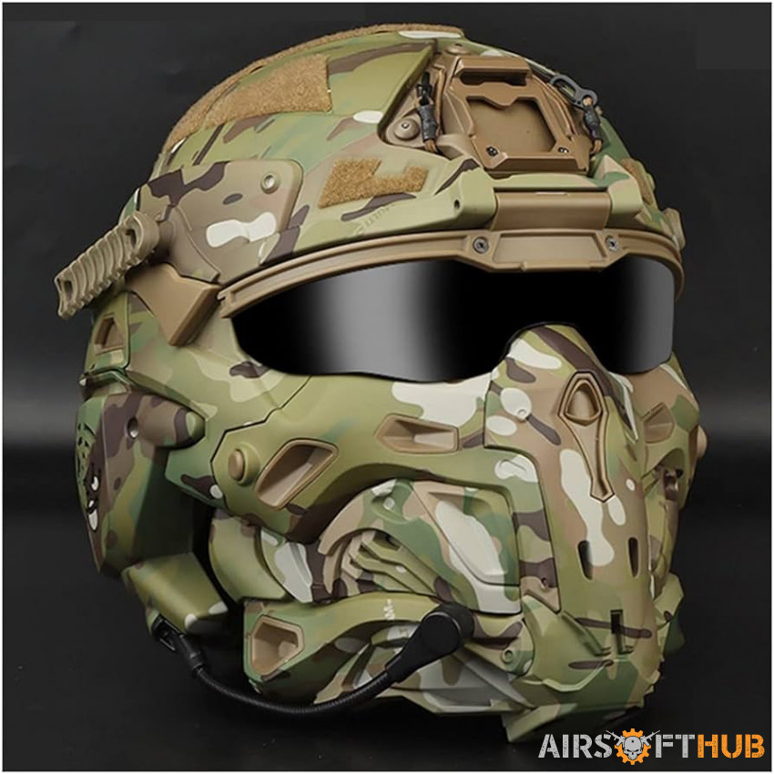 LF: camo full face helmet - Used airsoft equipment