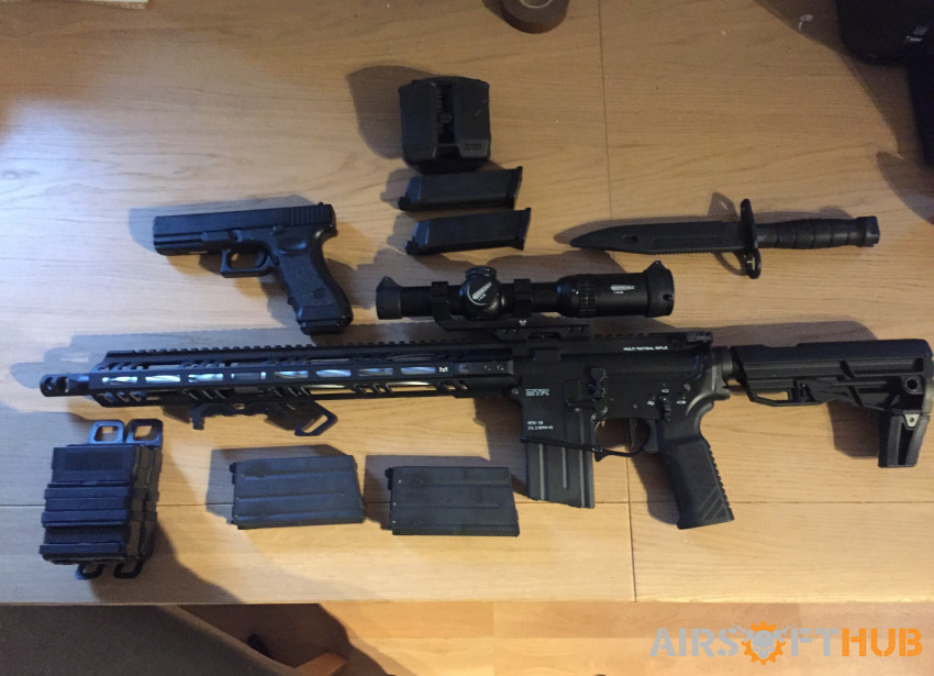 TM MTR16 , G17 & COLD STEEL BA - Used airsoft equipment