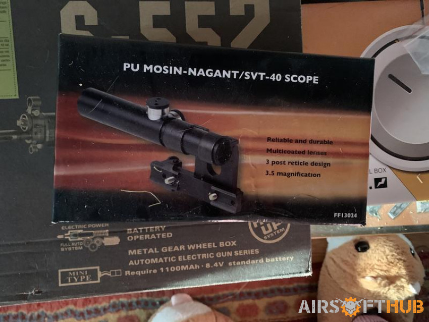 PU Mosin Nagant/ SVT- 40 Scope - Used airsoft equipment