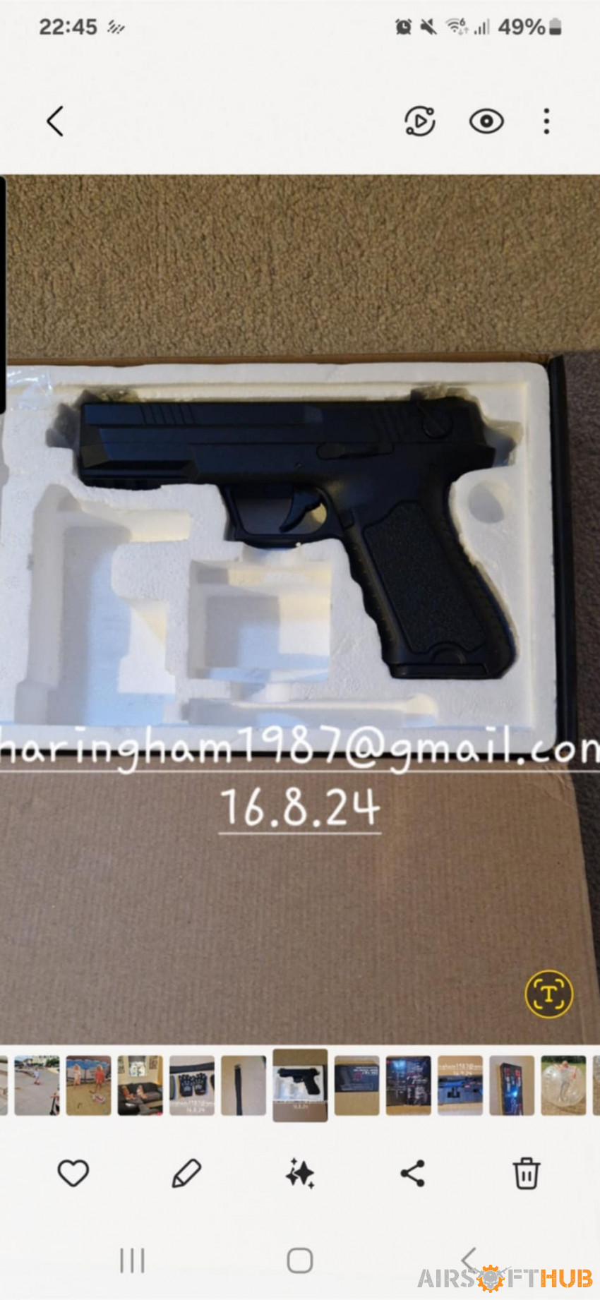 Electric handgun - Used airsoft equipment