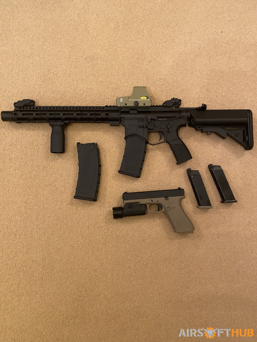 GE M4 GBBR and WE G17 GBB - Used airsoft equipment