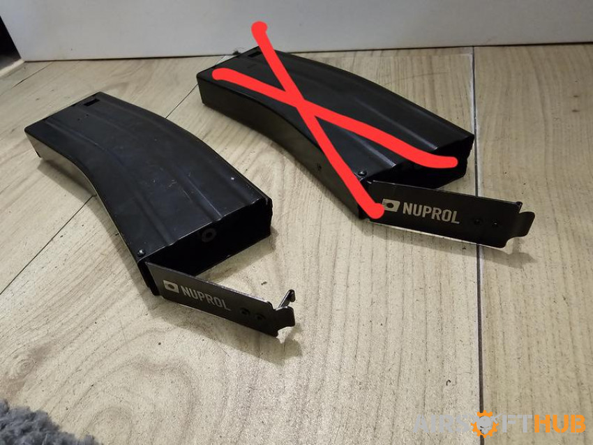 Nuprol M4 Magazines x4 Metal - Used airsoft equipment