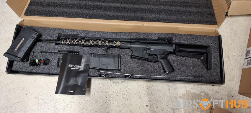 Cyma Platinum CM098A SR25 AR10 - Used airsoft equipment