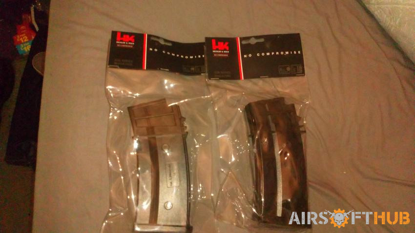 H&K Hi Cap mags 470rds G36 x2 - Used airsoft equipment