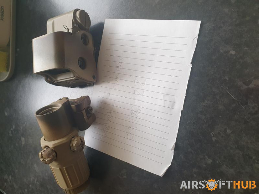 Tan holo + magnifier - Used airsoft equipment