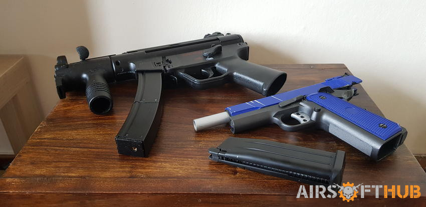 MP5 GBBR and HI CAPA 1911 - Used airsoft equipment
