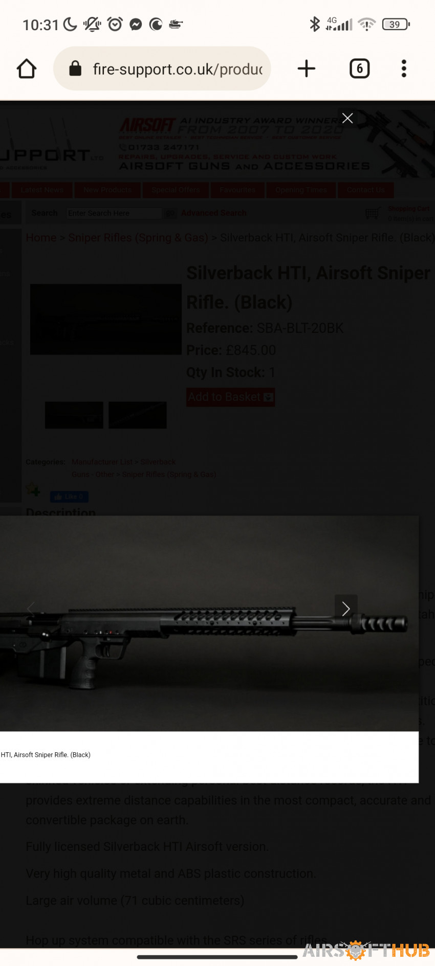 Silverback hti - Used airsoft equipment