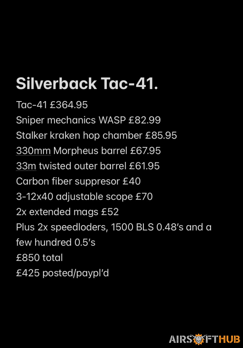 Silverback Tac-41 - Used airsoft equipment