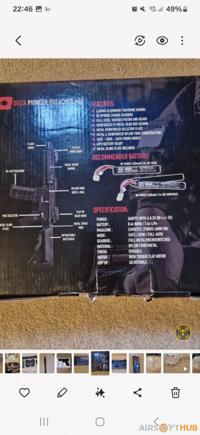 Delta pioneer breacher - Used airsoft equipment