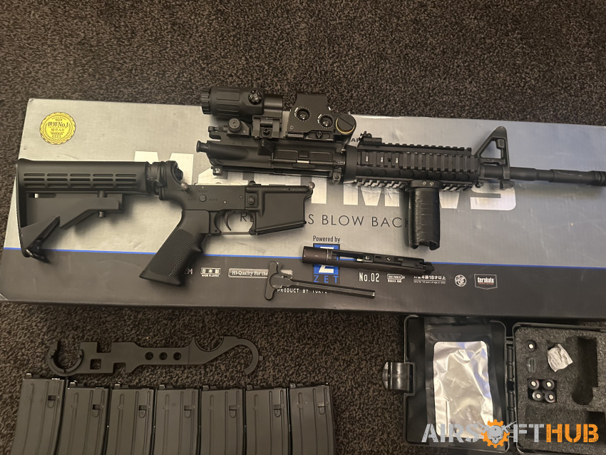 Tokyo Marui M4 Gbbr with mags - Used airsoft equipment
