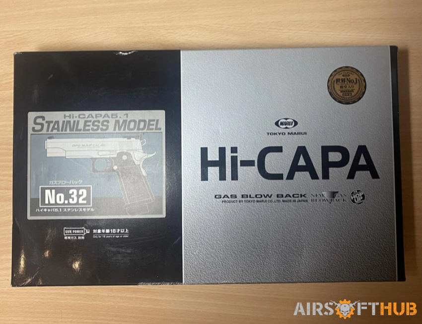 TM Hi-CAPA 5.1 Stainless Model - Used airsoft equipment