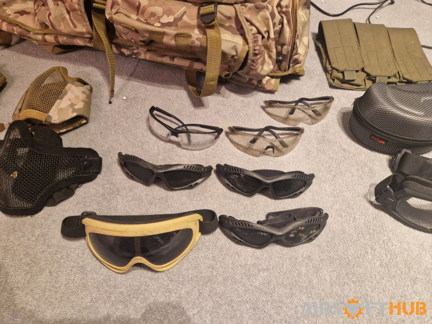 Mixture of gear - Used airsoft equipment