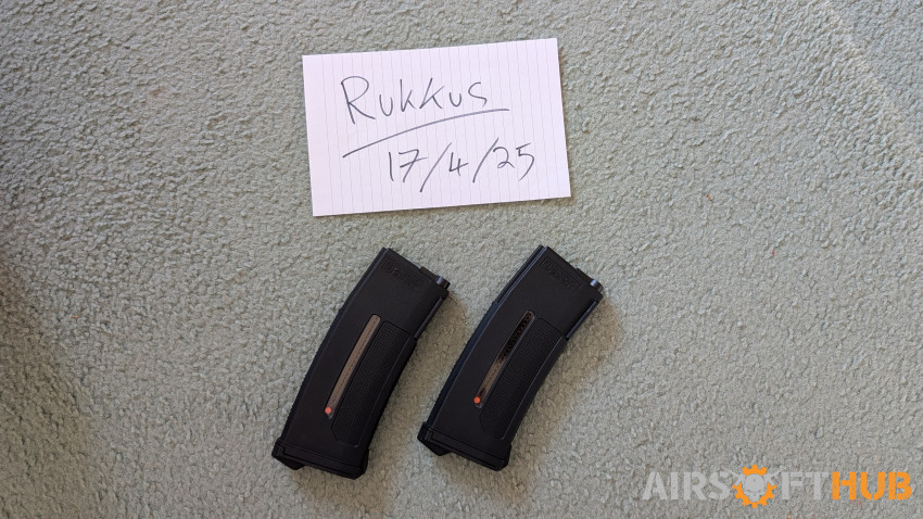 2 x PTS EPM1 - 250 Round Magaz - Used airsoft equipment