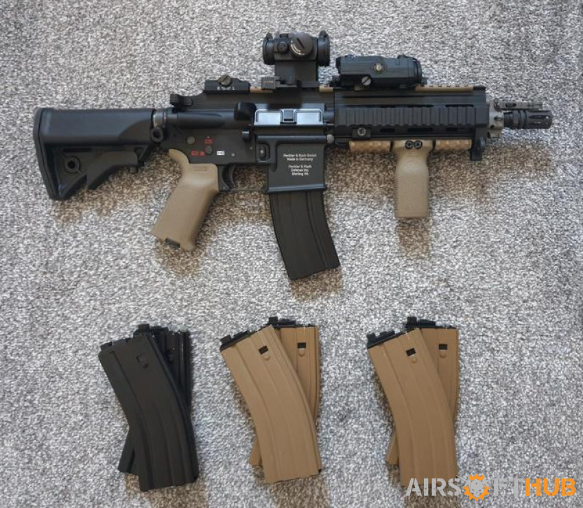Custom WE HK416c Package - Used airsoft equipment