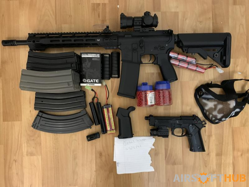 Bundle of items. Can be separa - Used airsoft equipment