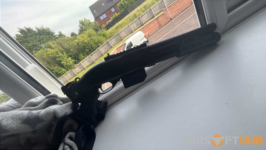 GE BREACHER SHOTGUN HPA M4 - Used airsoft equipment