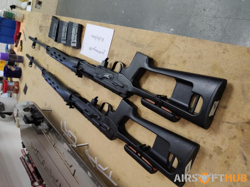 Bizon SVD rifles x2 - Used airsoft equipment