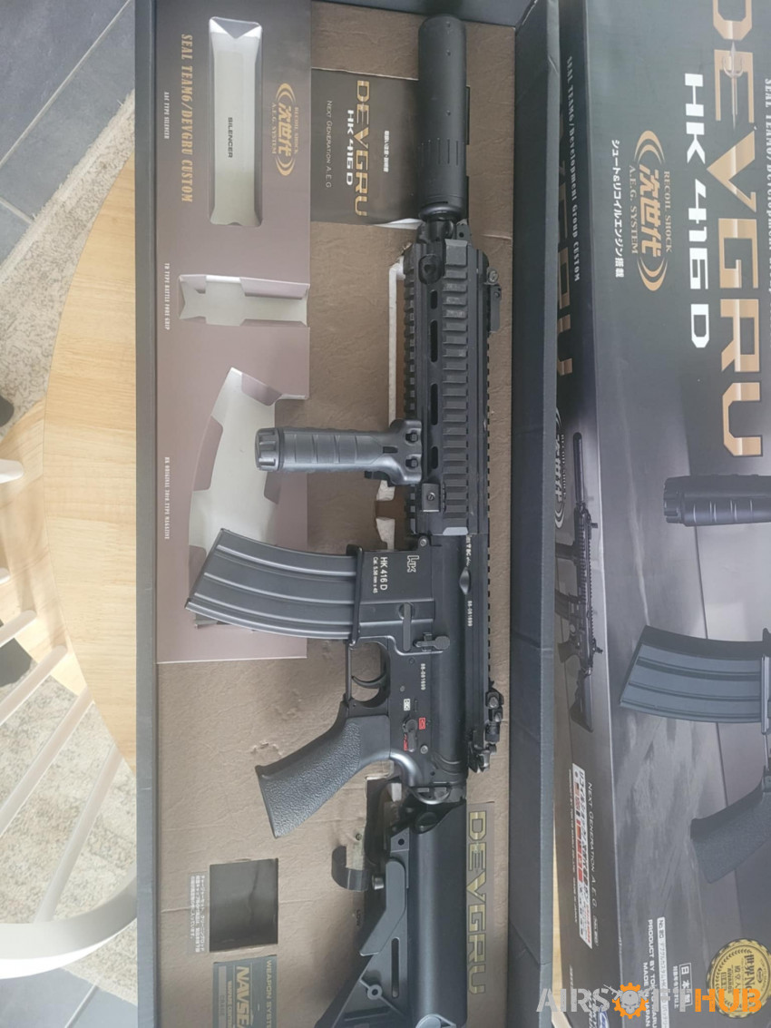 Upgraded TM HK416D DEVGRU NGRS - Used airsoft equipment