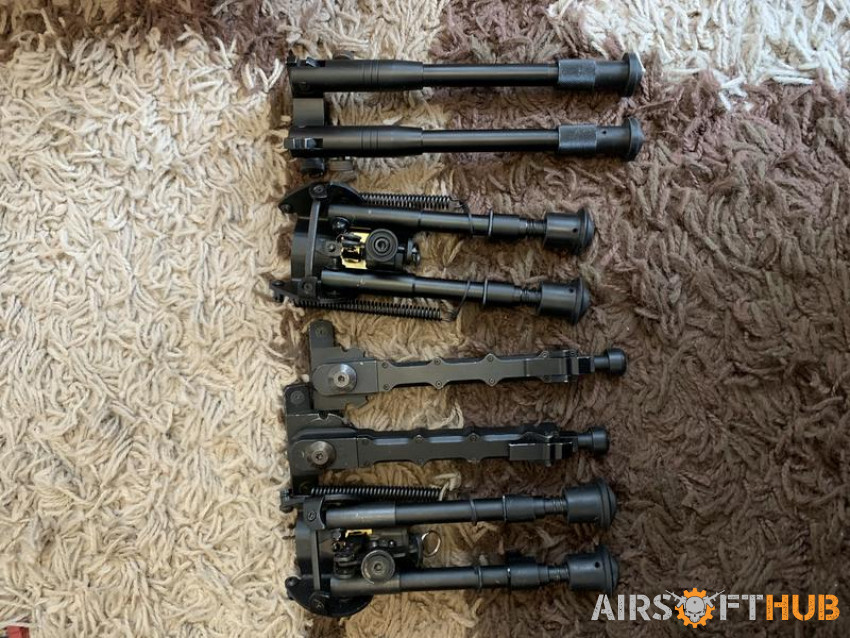 4 different bipods - Used airsoft equipment