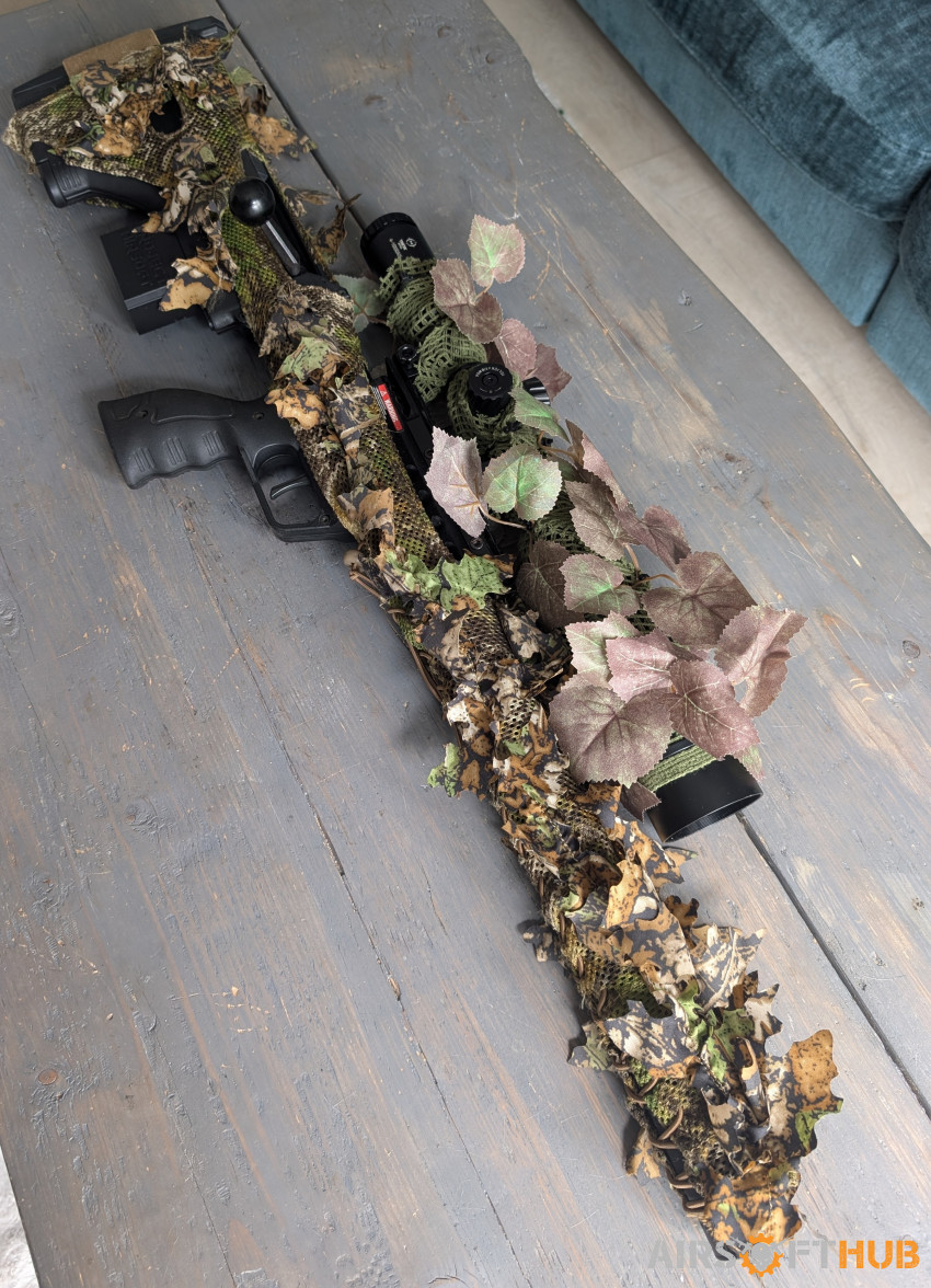 Sniper (SRS A2) + SSX23 (MK23) - Used airsoft equipment