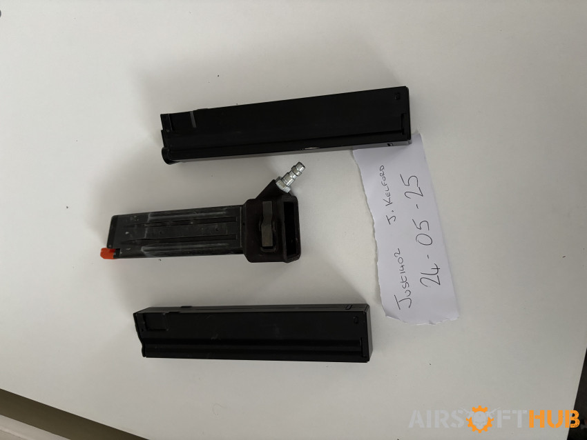 MWS mag , hicapa adapter , mas - Used airsoft equipment
