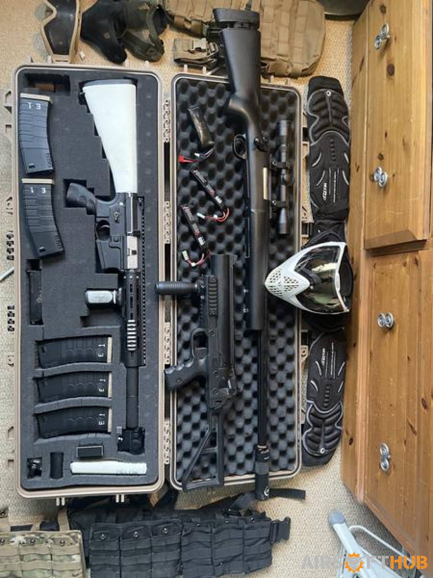 selling whole airsoft bundle - Used airsoft equipment