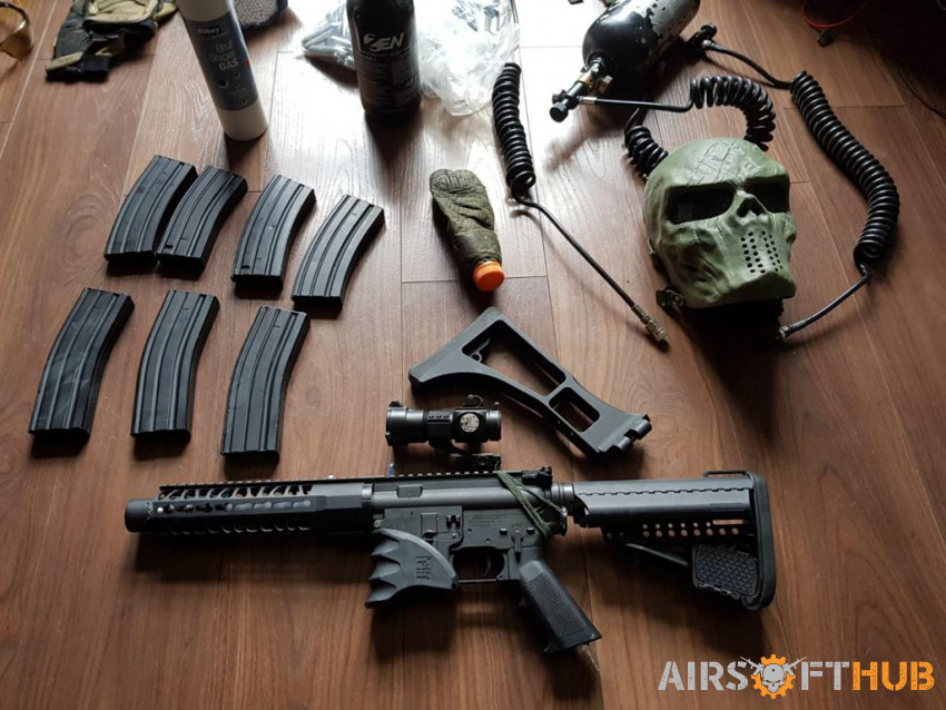 Hpa m4 and pistol and equiptme - Used airsoft equipment