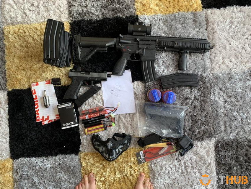 Big job lot. Can be separate - Used airsoft equipment