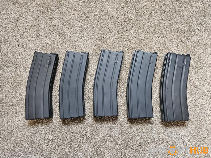 5x MWS Mags - Used airsoft equipment