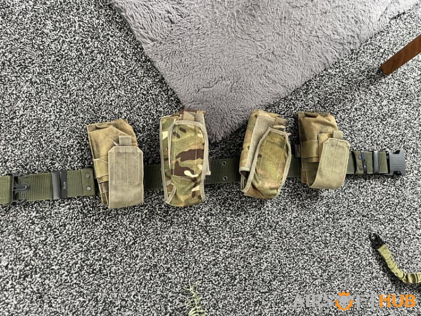 Battle belt with M4 pouches - Used airsoft equipment