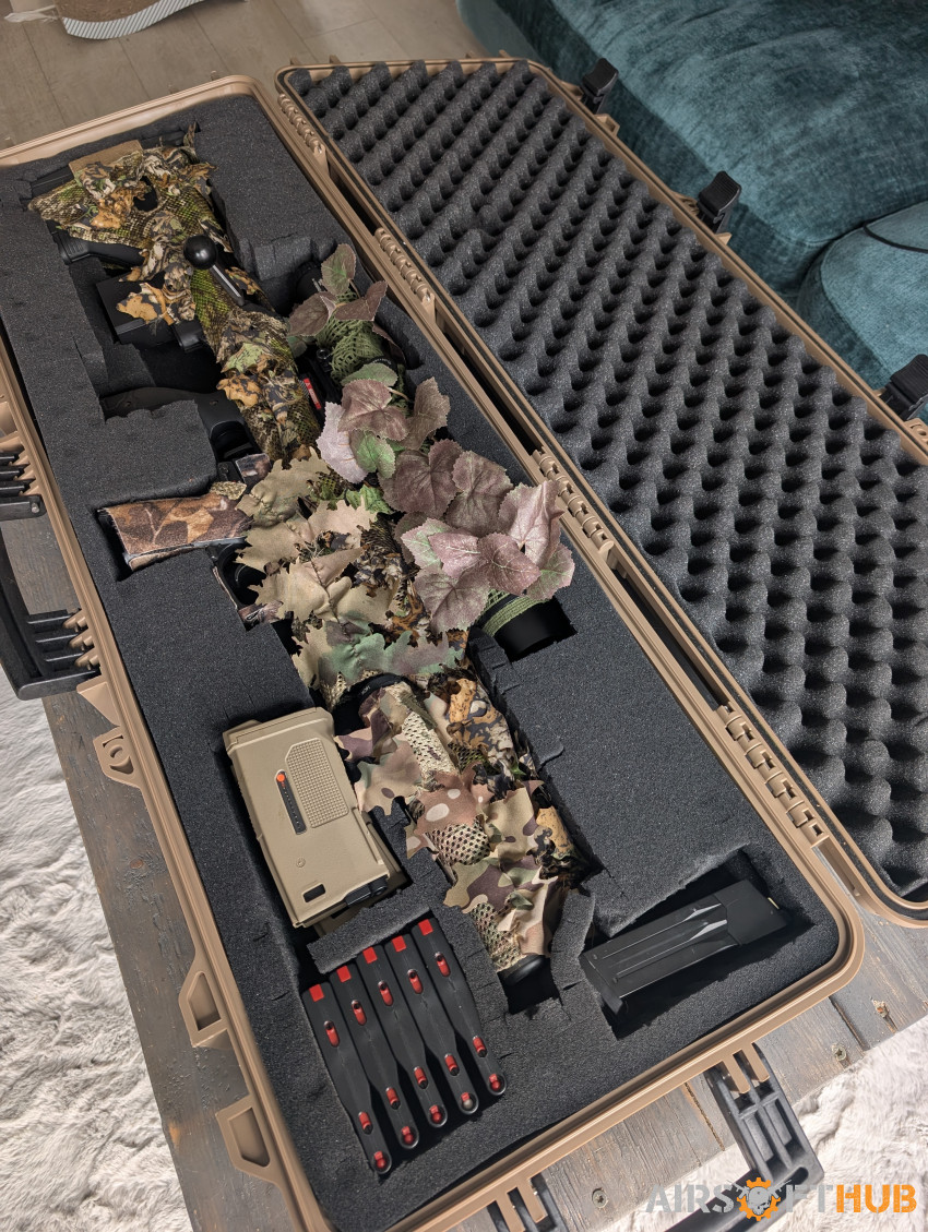 Sniper (SRS A2) + SSX23 (MK23) - Used airsoft equipment