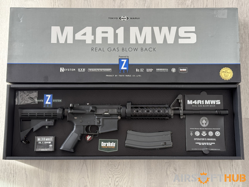 Tokyo Marui M4A1 MWS Z Sistem - Used airsoft equipment