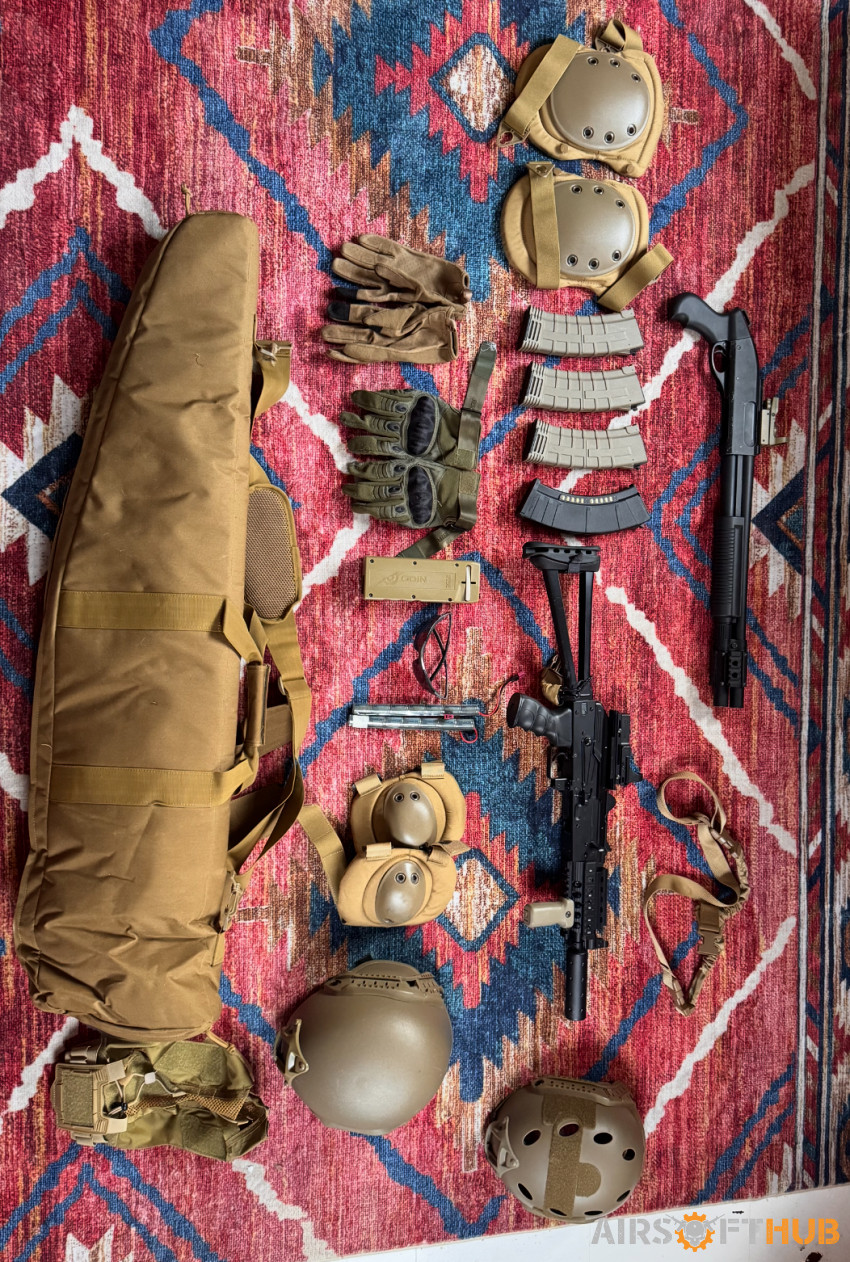 AK74 and Shotgun bundle - Used airsoft equipment