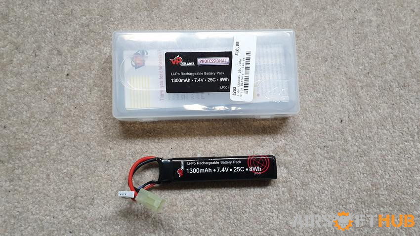 Batterie LI-PO (LiPO) 7.4v - 1300mAh - 25c