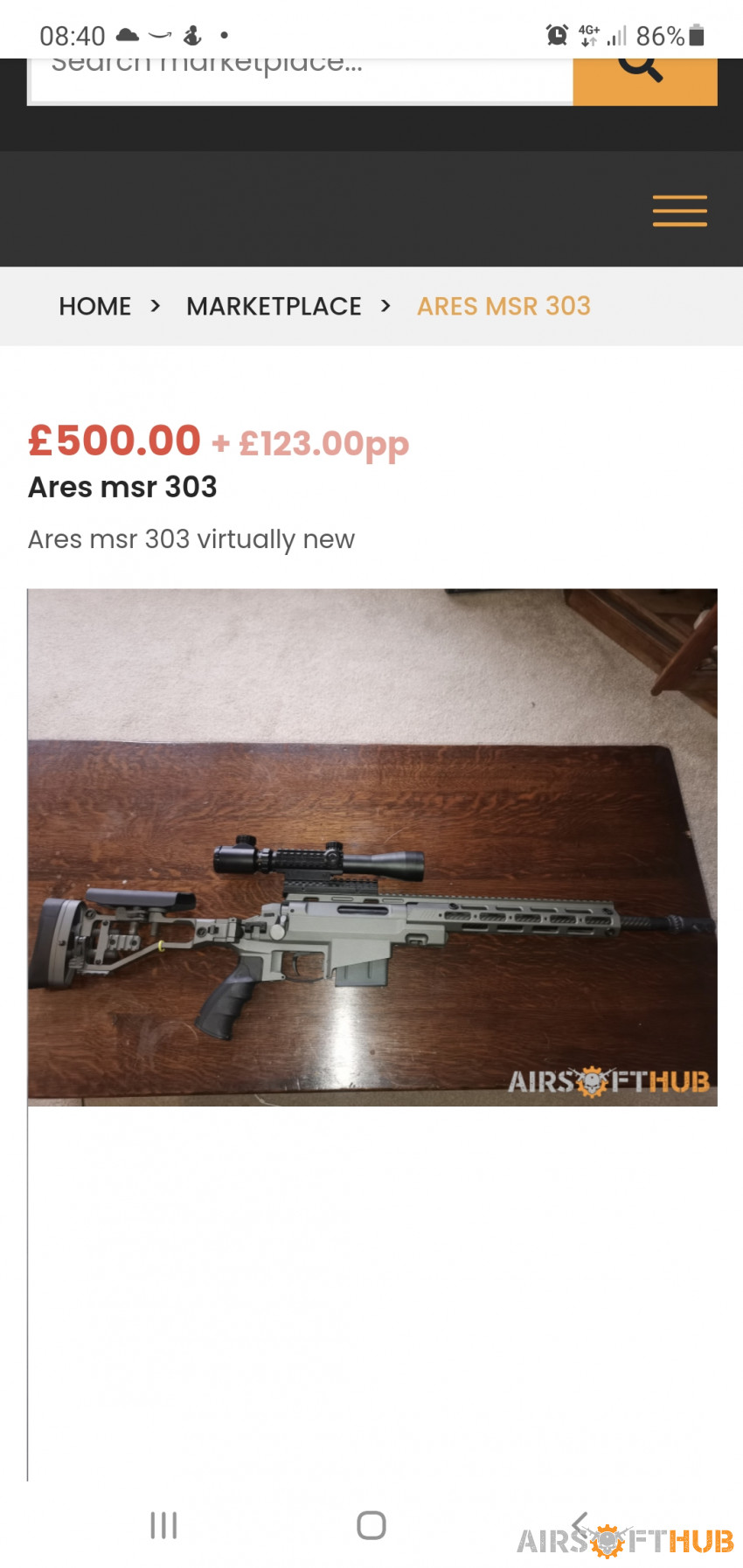 Ares msr 303 - Used airsoft equipment