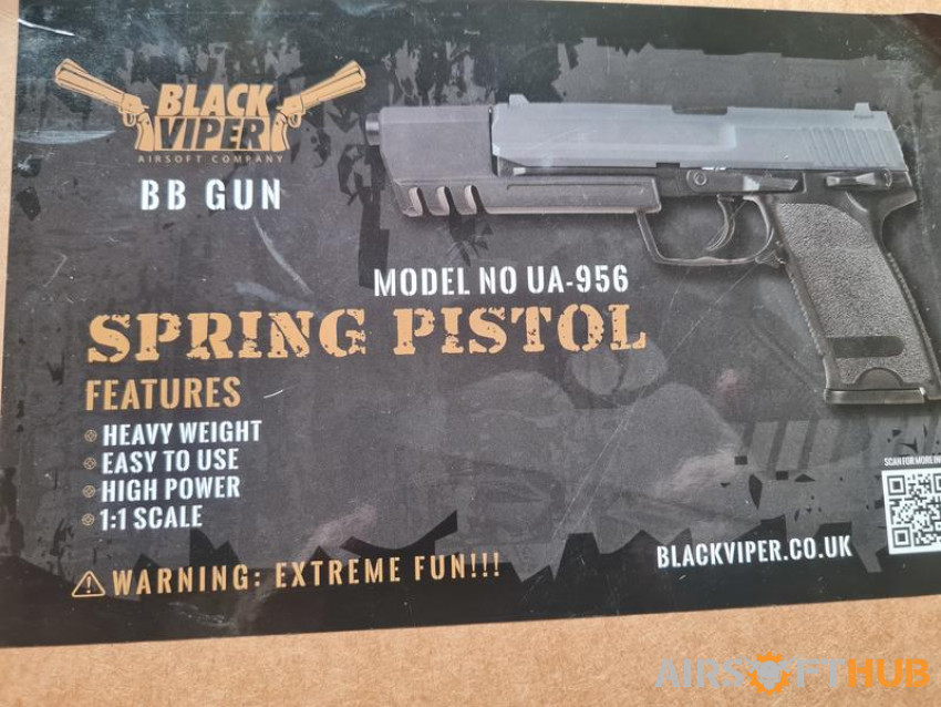 2 blackviper spring pistols - Used airsoft equipment