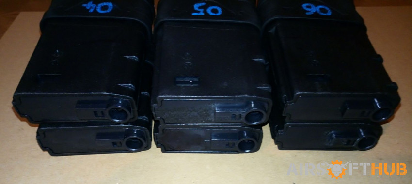 x6 Upgraded M4 PMAG 30rnd Mags - Used airsoft equipment