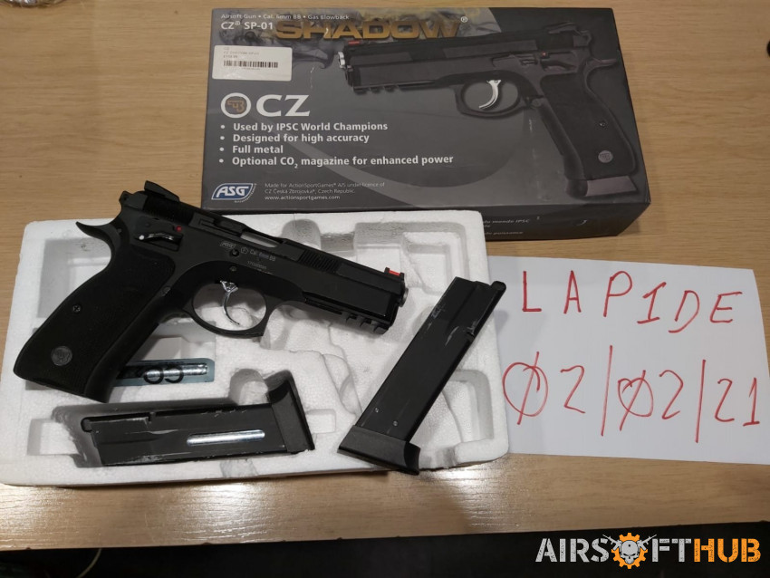 ASG CZ SP-01 Shadow Gbb - Used airsoft equipment