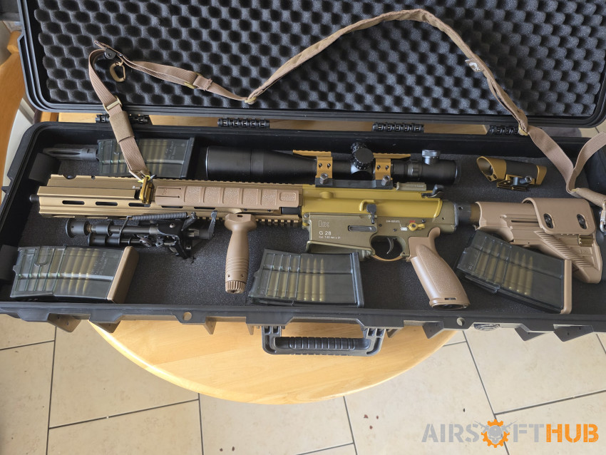Upgraded HK G28 DMR - Used airsoft equipment