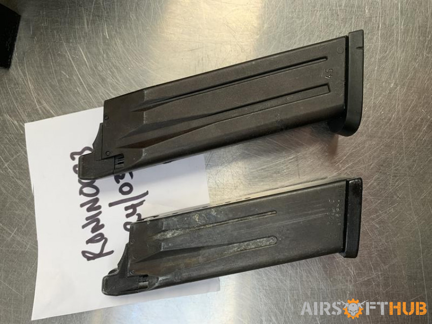 KSC USP series magazines - Used airsoft equipment